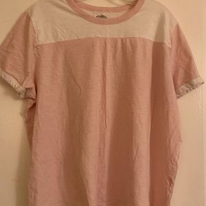 Old Navy shirt pink and white color
